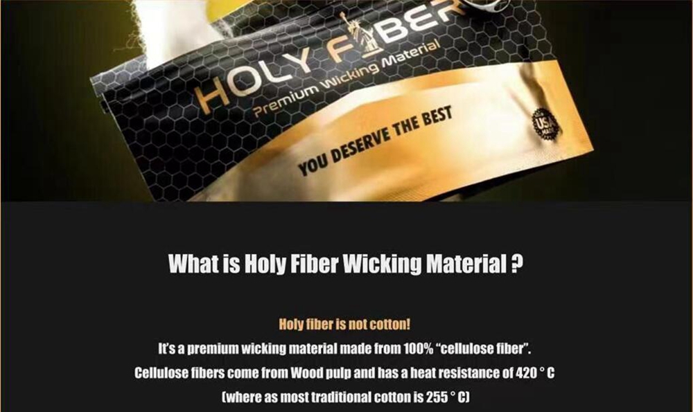 Holy Fiber Wicking Material Cotton